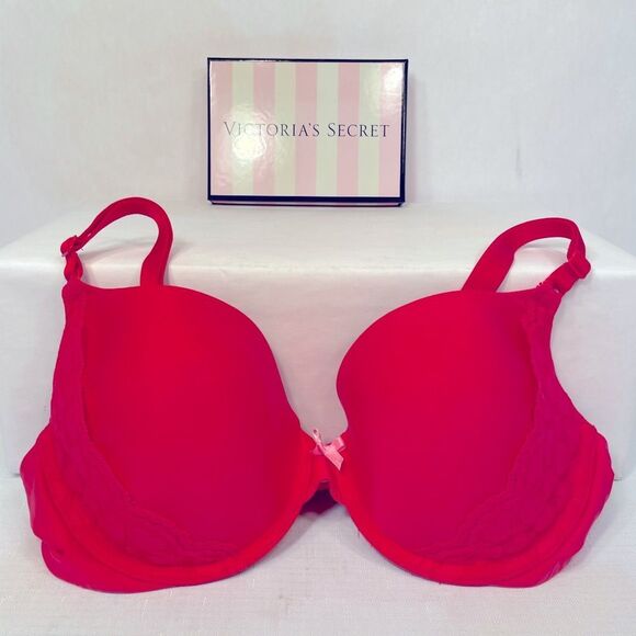Victoria’s Secret Pink Full Coverage Demi Bra Underwire Adjustable Straps 36C - Picture 1 of 5